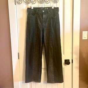 Old Navy two-toned sky-high wide leg jeans
